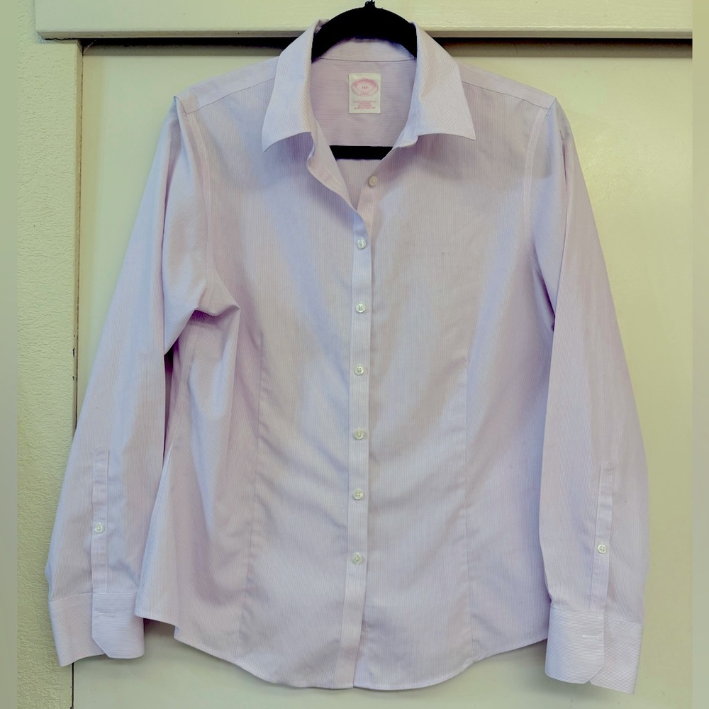 Brooks Brothers : Pink striped shirt : 14P